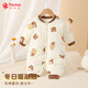 纖絲鳥(niǎo)（TINSINO）嬰兒衣服冬季寶寶哈衣夾棉保暖新生兒衣服滿(mǎn)月周歲哈衣爬服
