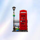樂(lè )高IDEAS系列21347 倫敦紅色電話(huà)亭男女孩拼插積木生日禮物