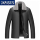 凱撒（KAISER）2026冬季真皮皮衣男山羊皮翻領(lǐng)整貂水貂毛領(lǐng)可脫卸內(nèi)膽貂皮大衣男 黑色 3XL (185) 適合體重145-160斤