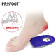 PROFOOT骨刺鞋墊男足跟墊腳后跟墊緩解跟痛癥足后跟疼痛后腳跟疼后跟墊軟 藍色 均碼