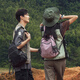 FOUVOR戶(hù)外雙肩包登山包新款男女旅行背包爬山徒步旅游運(yùn)動(dòng)休閑學(xué)生書(shū)包 黑色（小款多口袋）