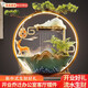 歐梵普（oufanpu）開業(yè)流水招財擺件假高山噴泉循環(huán)水生財帶燈陶瓷景觀朋友喬遷送禮 小號彩鹿【一鹿發(fā)財】 【新款：寓意美好，高端擺件】