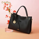 金利來(lái)女包秋季新款手提包通勤單肩包斜挎包 黑色