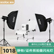 神牛（Godox） 200W-250W攝影燈影室閃光燈靜物/人像/證件照/模特影棚攝影燈箱 【套裝1】E250W【兩燈套裝】