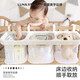 月亮故事LUNASTORY嬰兒床掛收納袋床邊尿布尿不濕掛袋床圍欄收納筐掛籃白色