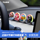 TUSK適用于特斯拉香薰煥新版model3/y車(chē)載香水氛節奏燈擺件發(fā)光配件  Model3/Y-哈科熊+小黃鴨+布朗熊