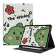 稻草屋iPad11代保護套11英寸蘋(píng)果10代帶筆槽Air5/4平板電腦外殼七八9代10.2全包air2防摔pro11/12.9皮套 油畫(huà)綠色小恐龍(配鋼化膜) iPad 第10代 (10.9英寸)