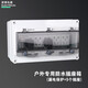 CZHOBO 12回路戶外室外魚池露天全遮防水配電箱工業(yè)家用電源箱空開帶漏電保護(hù)二三插座 10A 12回路漏保加5個(gè)插座