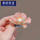 默研（MOYAN）國風(fēng)牡丹花胸針女精致珍珠旗袍漢服胸花外套大衣別針配飾 粉紅色 B01-301