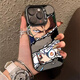 固返海賊王17適用蘋(píng)果16promax路飛手機殼iPhone14小米15索隆vivoiqoo13全包X200防摔nova12磨砂magic7 【路飛索隆插畫(huà)】黑框彩銀 IQOO13
