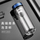 雅布玻璃杯雙層隔熱耐高溫商務(wù)車(chē)載便攜車(chē)載高顏值辦公室創(chuàng  )意泡茶杯 星空藍