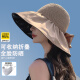 俞兆林（YUZHAOLIN）（两件套）防晒帽子男女夏季防紫外线遮阳帽渔夫帽可收纳太阳帽