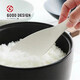 MARNA 日本原裝進(jìn)口創(chuàng  )意不粘飯勺 耐高溫米飯鏟 電飯鍋盛飯勺 家用飯勺 小號 白色