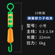 威拓森 卸力快速子線夾高速8字環(huán)連接器強(qiáng)拉力硅膠緩沖開口八字環(huán) 彈簧卸力子線夾【小號】10枚