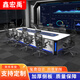 鑫宏禹XHY-A8系列監(jiān)控機(jī)房操作臺(tái) 調(diào)度臺(tái)指揮中心控制電腦工作臺(tái) 雙聯(lián)三聯(lián)多款式可選現(xiàn)貨 更多款式  詳詢客服 三聯(lián)1.8米