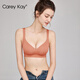 Carey Kay無(wú)痕粉底液內(nèi)衣女聚攏文胸小胸顯大無(wú)鋼圈上托調(diào)整型胸罩送女朋友 碳巖紅 【聚攏顯大 熱賣爆款】 L (適合80=36ABC)