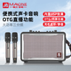 曼龍（MALONE）GT-001便攜手提藍(lán)牙音響戶外廣場舞直播K歌帶聲卡話筒吉他彈唱演出音箱擴(kuò)音器 6.5吋450W+雙話筒+禮品 旗艦版