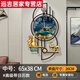 新款大氣創(chuàng  )意掛鐘鐘表客廳現代餐廳掛墻時(shí)尚簡(jiǎn)約輕奢家用時(shí)鐘網(wǎng)紅 WT018中號65x38厘米萬(wàn)年歷