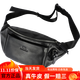 PalmerChi運動(dòng)胸包真皮頭層牛皮時(shí)尚單肩包 多功能胸前包手機包#當天發(fā) 黑色