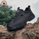 駱駝牌 運動(dòng)鞋男休閑戶(hù)外徒步登山鞋抓地厚底減震 P14A379617 黑色 41