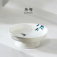 叁旬手繪常青竹茶點(diǎn)盤中式高腳小碟子水果盤點(diǎn)心碗精致陶瓷托盤 手繪常青竹【茶點(diǎn)盤】_大