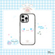 CASETIFY 三麗鷗家族-Cinamoroll 大耳狗x CASETiFY聯(lián)名 大耳狗可愛(ài)大頭照 適用于iPhone16/15 Pro/Max手機 透明黑框 iPhone 16 Pro Max