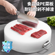 烘焙精靈 圓形切菜板防霉塑料案板加厚實(shí)心PE家用廚房砧板商用剁肉墩子 【抗菌】43*8cm（酒店肉鋪）