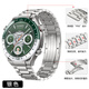 BHO適用華為watch5手表表帶watch4pro/gt5/pro鈦金屬表帶gt4/gt3/gt2/pro/非凡大師鈦合金男款夏天季 【銀色】三株鈦金屬·快拆款 華為手表-46/48表盤【22mm接