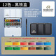 荷蘭REMBRANDT固體水彩顏料倫勃朗水彩顏料12色24色36色48色藝術(shù)家半塊狀便攜搪瓷鐵盒手繪 12色鐵盒裝