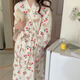 日系浴袍春秋夏季睡衣女甜美睡裙櫻桃小熊長(cháng)款浴袍系帶家居可外穿 浴袍【櫻桃熊】適合90-130斤左右