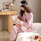 愛(ài)六甲月子服夏季薄款純棉產(chǎn)后春秋100全棉吸汗產(chǎn)后夏天孕婦睡衣家居服 春秋15°-25°純棉 A1273 XL（155斤內）柔軟親膚透氣吸汗