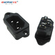 千天（Qantop） AC品字形電源 插座 帶開關帶保險蓋帶燈250V10A二合一三合一3腳4 AC-04 QT-DJ17