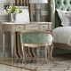 美克·美家（MarkorFurnishings） 維也納歐式鄉(xiāng)村大理石面梳妝臺臥室儲物化妝桌裝飾椅無扶手坐凳 梳妝臺