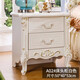 艾米河床頭柜歐式床邊柜臥室整理柜簡(jiǎn)易免安裝床頭柜小戶(hù)型實(shí)木儲物柜 A02#床頭柜白色