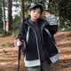 G.DUCKKIDS小黃鴨品牌童裝男童沖鋒衣2025新款兒童三合一可拆卸男孩秋裝外套 BD1656 黑白三合一 160 cm