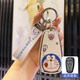赤鯊適用于長(cháng)安cs75plus鑰匙套u(yù)niv逸動(dòng)unit車(chē)cs55歐尚z6糯玉米鑰匙扣 A款4鍵藍胖白殼+藍胖手繩