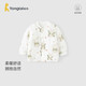 童泰（TONGTAI）嬰兒上衣秋冬季夾棉寶寶衣服兒童家居服男女童純棉外套綠色90cm