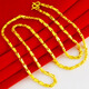 千影黃金項(xiàng)鏈女款9999足金素鏈真金鏈子素金小金魚結(jié)婚首飾媽媽款按克 重8.03-8.2g(含工費(fèi)20)