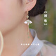 BJYL古風(fēng)新中式國風(fēng)折扇耳環(huán)女小眾養耳洞耳墜2025年新款耳釘耳飾禮物 一對+精美禮盒