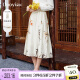 朵以（Duoyi）2024春季新款新中式马面裙高贵典雅国风改良日常半身裙中长款女 香槟杏 M