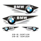 汽車(chē)遮劃痕車(chē)貼汽車(chē)3D立體貼紙劃痕遮擋電動(dòng)車(chē)保險杠改裝創(chuàng  )意個(gè)性車(chē)身疤痕車(chē)貼 寶馬 小號對【13cm*3.8cm】