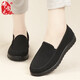 布舍元工作一腳蹬套腳飯店賓館禮儀護士鞋老北京布鞋410-9525 黑色 38 