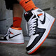 耐克（NIKE）【潮】NIKE耐克 air jordan耐克男鞋春夏季新款aj1中高幫板鞋 575441/555088-180黑白橙黑腳趾扣碎 42.5