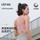 ubras【特賣】鐳射打孔鏤空中強(qiáng)度運(yùn)動文胸?zé)o鋼圈胸罩內(nèi)衣女瑜伽健身 【美背背心款】黑色 M 75A/75B/75C
