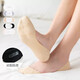 倫洛弗高跟鞋隱形襪船襪女春夏薄款無(wú)側邊淺口硅膠防滑不掉跟襪子 黑2=膚1=白2