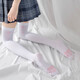 禾戀淑白絲襪女性感長(cháng)筒高筒襪過(guò)膝襪長(cháng)腿連體襪夏季薄款天鵝絨貓爪絲襪 長(cháng)筒過(guò)膝襪【白絲貓爪】 1雙