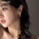 LnieerS925銀絲帶蝴蝶結(jié)耳釘新款2025耳環(huán)小眾女高級(jí)后掛式設(shè)計(jì)耳飾輕奢 絲帶蝴蝶結(jié)耳釘【S925銀】