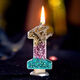 智多嫂創(chuàng)意皇冠生日數(shù)字蠟燭ins網(wǎng)紅成人派對兒童周歲蛋糕裝飾甜品插簽 漸變色1