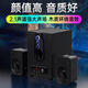 漫步曲【柏林之聲】桌面電競(jìng)音箱臺(tái)式德國(guó)巨炮2.1聲道電腦電視音響藍(lán)牙游戲音響音響大音量超大ktv 黑色【木質(zhì)音箱】