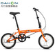 大行（DAHON）折疊自行車16英寸YUKI超輕迷你便攜男女式通勤單車KT610 橙色 